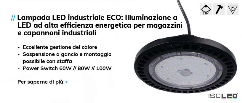 Strisce LED flessibili sono integrate in fresature curve nel legno ed emettono luce bianca calda. In basso a destra sono visibili profili LED bianchi e grigi. Testo: “SOLUZIONI LUMINOSE FLESSIBILI COME LE TUE IDEE – ORA SUL CANALE YOUTUBE DI ISOLED®!”