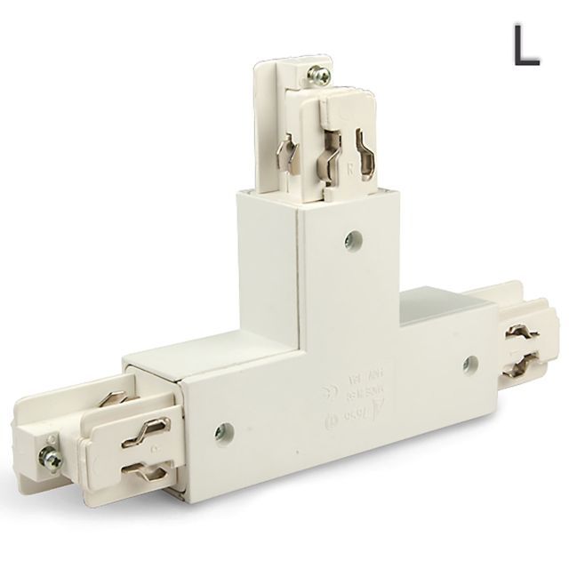 3-PH Classic T-connector N-conductor right, protective conductor left, white
