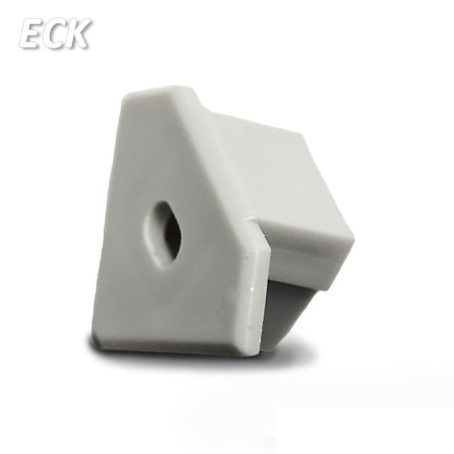Endkappe für Profil ECK10 silber, inkl. Kabeldurchführung