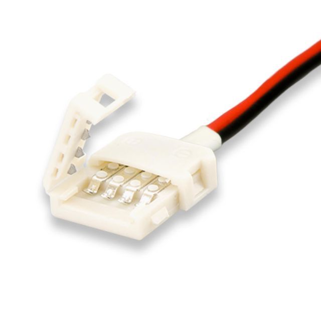 Connettore per cavo a clip (max. 5A) C1-210 per strip LED IP20, 2 poli, larghezza 10mm, pitch>12mm