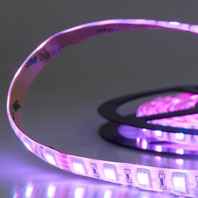 LED SIL-RGB Strip, 24V DC, 14,4W, IP66, rotolo da 5m, 60 LED/m