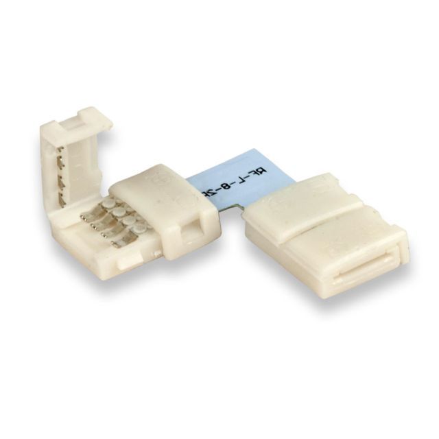 Clip-Eck-Verbinder (max. 5A) C1-212 für 2-pol. IP20 Flexstripes mit Breite 12mm, Pitch >12mm