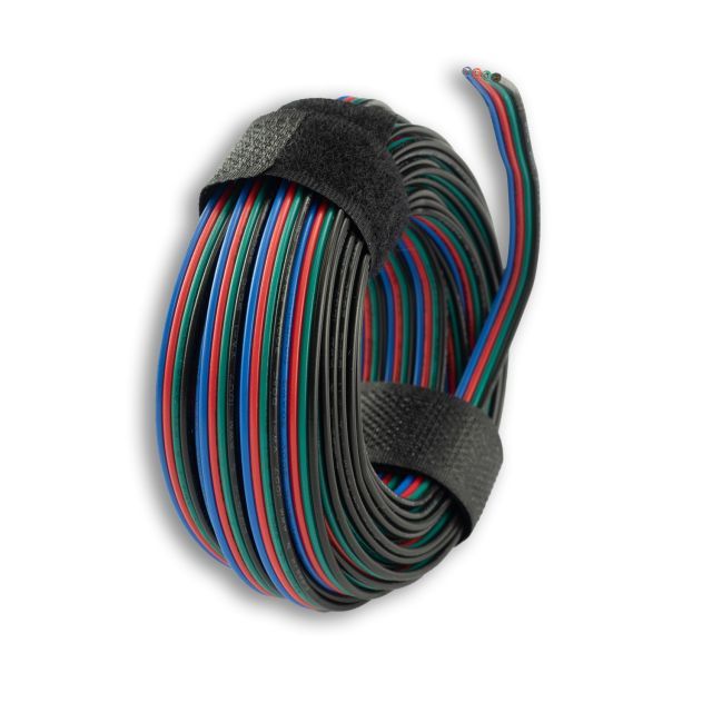 Cable RGB 10m roll 4-pole 0,50mm² H03VH-H AWG20
