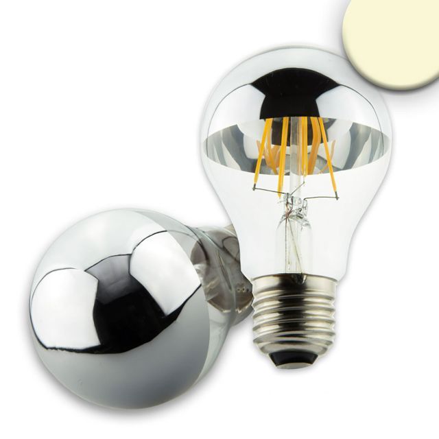 Ampoule LED à tête miroir E27, 4W, transparent, blanc chaud