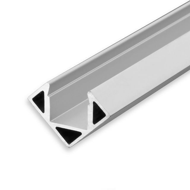 Profilé d’angle LED CORNER11 aluminium anodisé, 200 cm