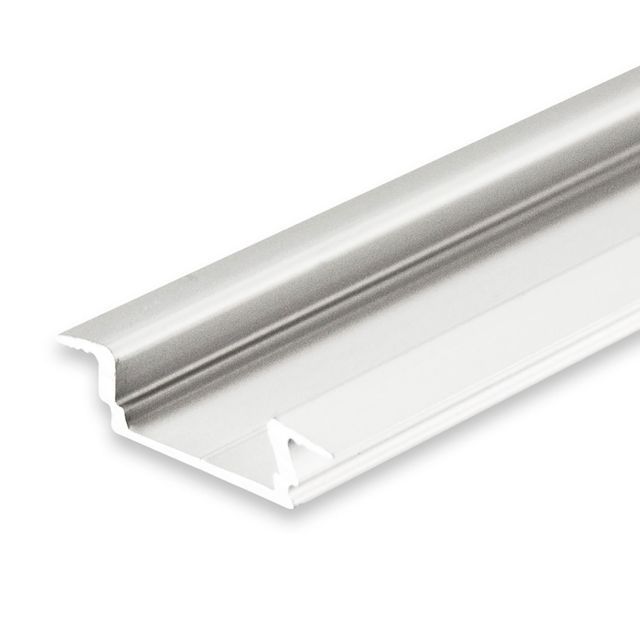 Profilo d'installazione LED DIVE12 FLAT in alluminio anodizzato, 200cm