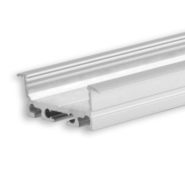 Profilé encastré LED DIVE24 FLAT V1 aluminium anodisé, 200cm