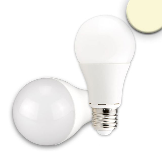 Lampadina LED a bulbo E27, 15W, G60, 240° colore lattiginoso, luce bianca calda