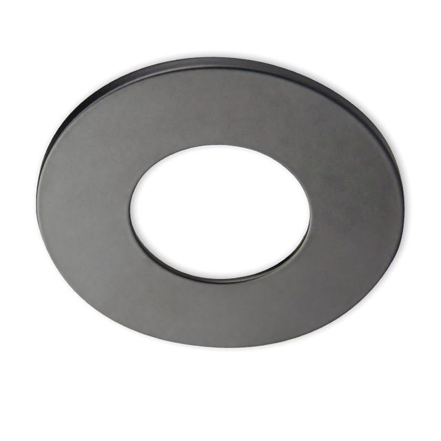 Cover Aluminium rund schwarz matt für Einbaustrahler Sys-68