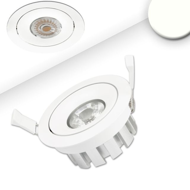 LED Einbaustrahler, weiß, 15W, 45°, neutralweiß, dimmbar