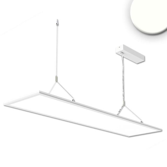 Lampada LED a sospensione Office Up+Down, 20+20W, 30x120cm, bianco, UGR