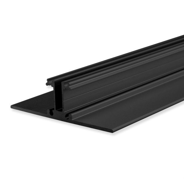 LED light profile 2SIDE aluminium black anodised, 200cm