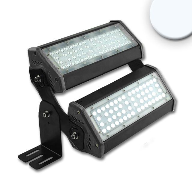 LED Projecteur/Luminaire pour halls LN 2x 50W, 30x70°, IK10, IP65, dimmable 1-10V, blanc froid