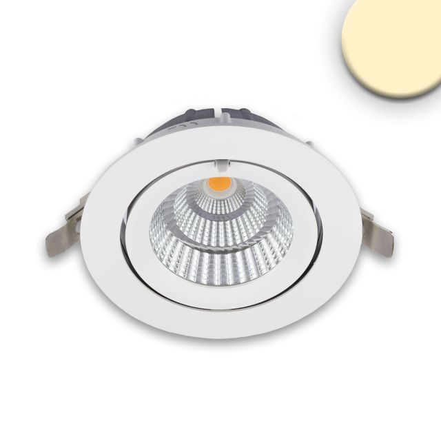 LED Shop-Downlight gamme magasin, 35W, pivotant, blanc, blanc chaud