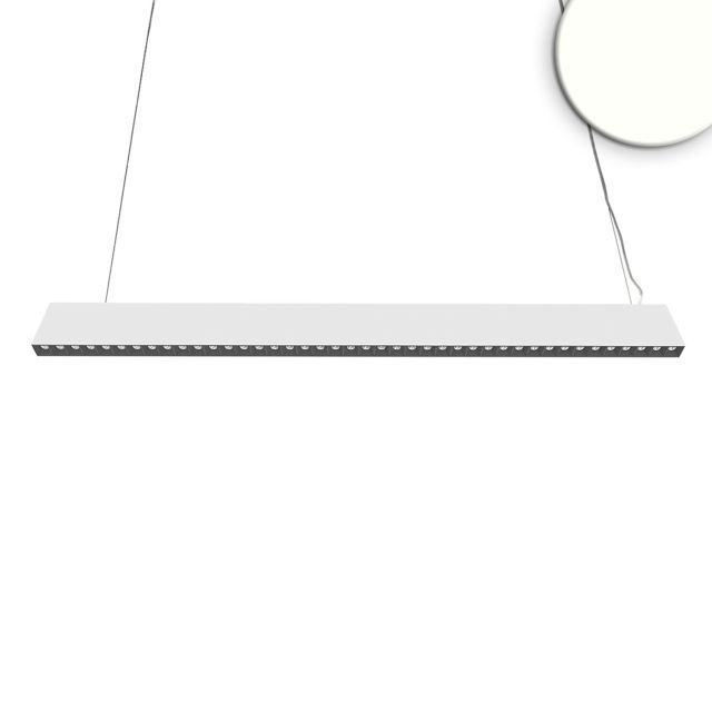 Luminaire suspendu LED Raster Up+Down, 15+32W, 8,5x128cm, blanc, UGR
