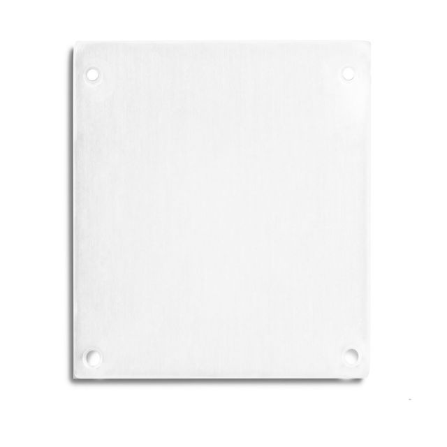 Tappo terminale E69 per LAMP30 in alluminio di colore bianco, 2 pezzi, viti comprese