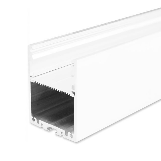 Profilo montato LED a superficie LAMP30 alluminio bianco RAL 9003 200cm