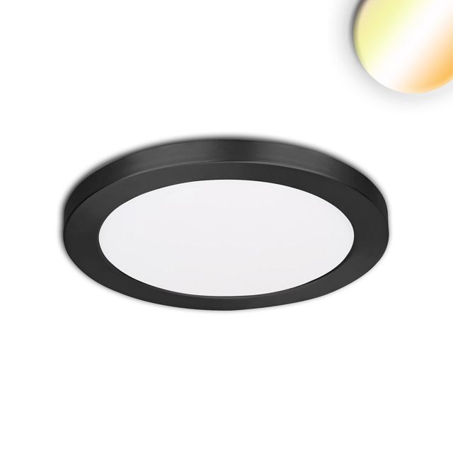LED Aufbau/Einbauleuchte Slim Flex, 6W, schwarz, ColorSwitch 3000|3500|4000K