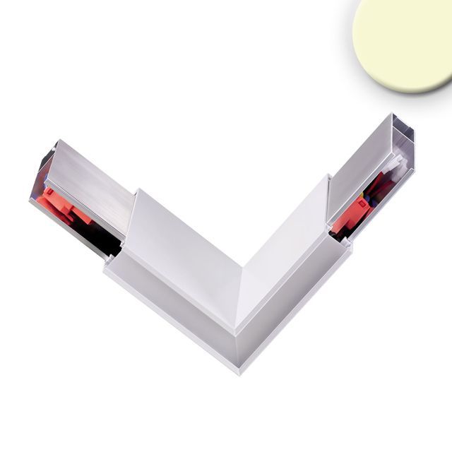 Connecteur d´angle à 90° pour luminaire suspendu Linear direct/indirect, 3W, blanc, blanc chaud