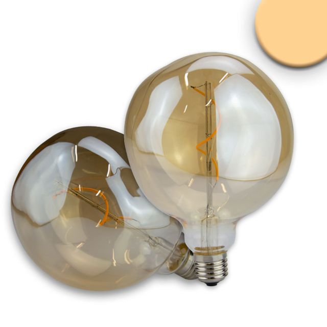 E27 Vintage Line LED Dekobirne 125, 4W ultrawarmweiß, Glas amber, dimmbar