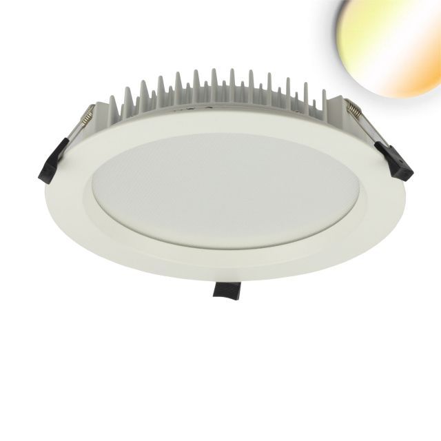 Downlight LED réduction de l'éblouissement 35W, rond, DN280, CRI90, Switch 3000|3500|4000K, dimmable