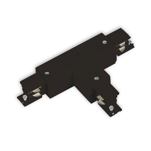 3-PH S1 T-connector N-conductor right, protective conductor left, black