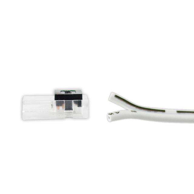 Connecteur de contact à câble (max. 5A) K1-210 pour ruban LED IP20, 2 pôles, largeur 10mm, pitch>7mm
