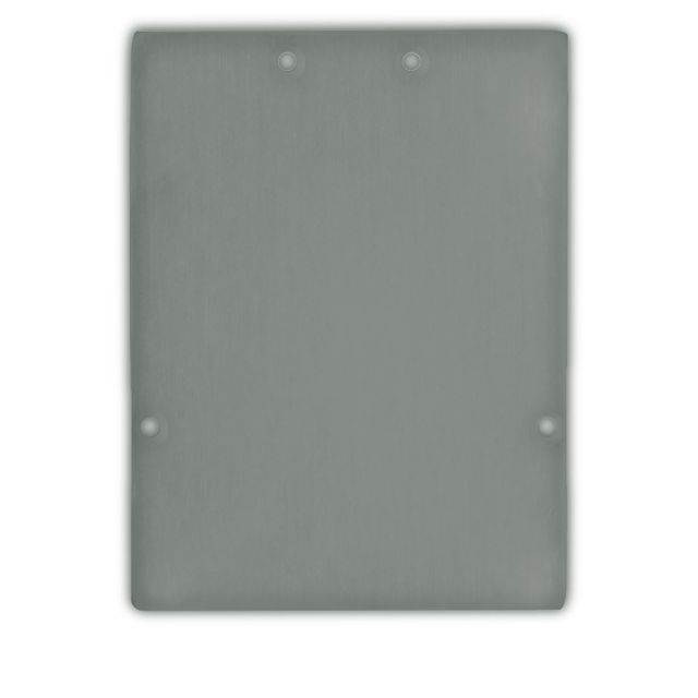 Tappo terminale EC74 in alluminio argentato per profilo LAMP40, 2 pezzi, viti di montaggio incluse