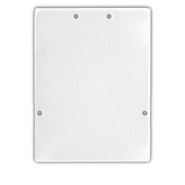 End cap EC74 aluminium white  for profile LAMP40, 2 pcs, incl. screws