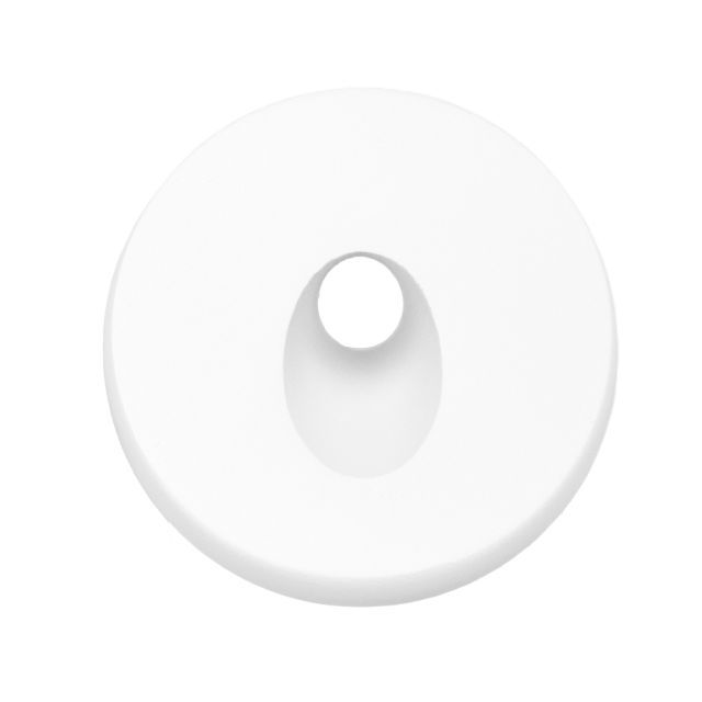 Collerette aluminium rond 1 blanc pour Sys-Wall68