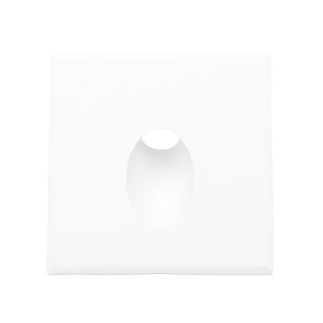 Collerette aluminium carré 1 blanc pour Sys-Wall68