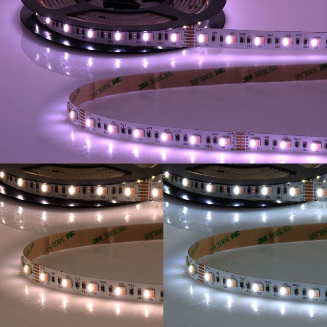 LED SIL RGB+WW+KW Flexband, 24V, 19W, IP20, 5in1 Chip, 60 LED/m