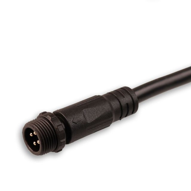 Câble de connexion 30cm avec fiche mâle IP67, 4 pôles 0,5mm² V2.0