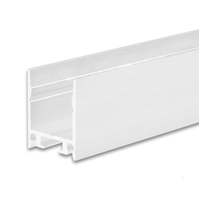 LED Aufbauleuchtenprofil HIDE SINGLE Aluminium weiß RAL 9003, 200cm
