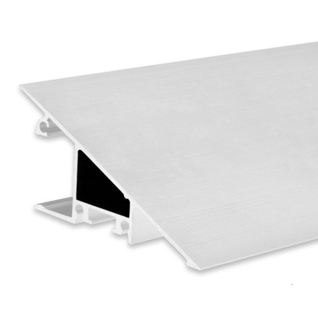 LED surface mounted luminaire profile HIDE TRIANGLE aluminum white RAL 9003, 200cm