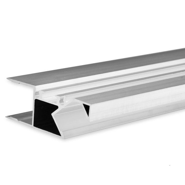 LED Aufbauleuchtenprofil HIDE ASYNC Aluminium eloxiert, 200cm