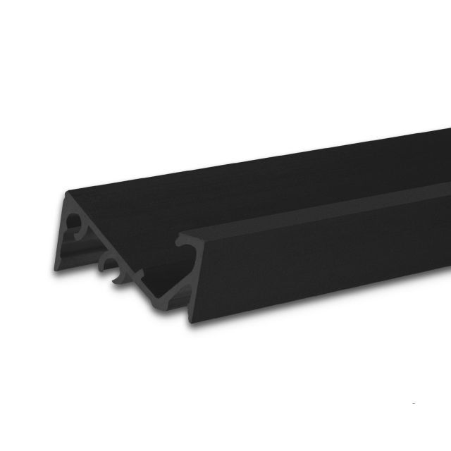 LED surface mounted profile FURNIT6 S aluminum black RAL 9005, 200cm