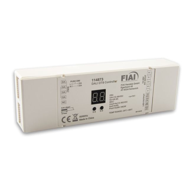 Controller DALI universale Push-Dim PWM-Controller, 4 Kanal, 12-36V 4x5A, 48V 4x3A