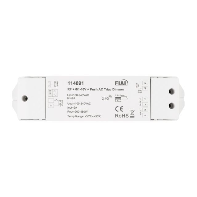 Sys-Pro RF/push/1-10V ingresso, Triac dimmer, 230V, 480VA selezionabile controllo/sezione di fase