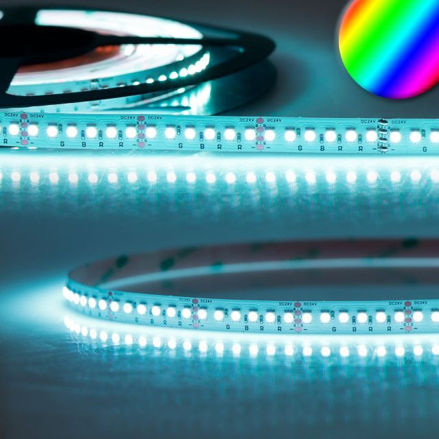 LED RGB Linear10 flex stripe, 24V DC, 12W, IP20, 5m roll, 180 LED/m
