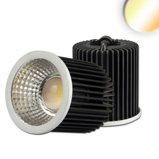 LED Spot weißdynamisch GU10 8W, 3-polig, 24V DC, silber, 60°, 2700-5700K, CRI80