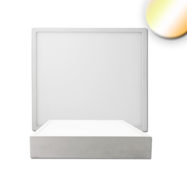 LED Deckenleuchte PRO weiß, 24W, eckig, 225x225mm, ColorSwitch 2700|3000|4000K, dimmbar