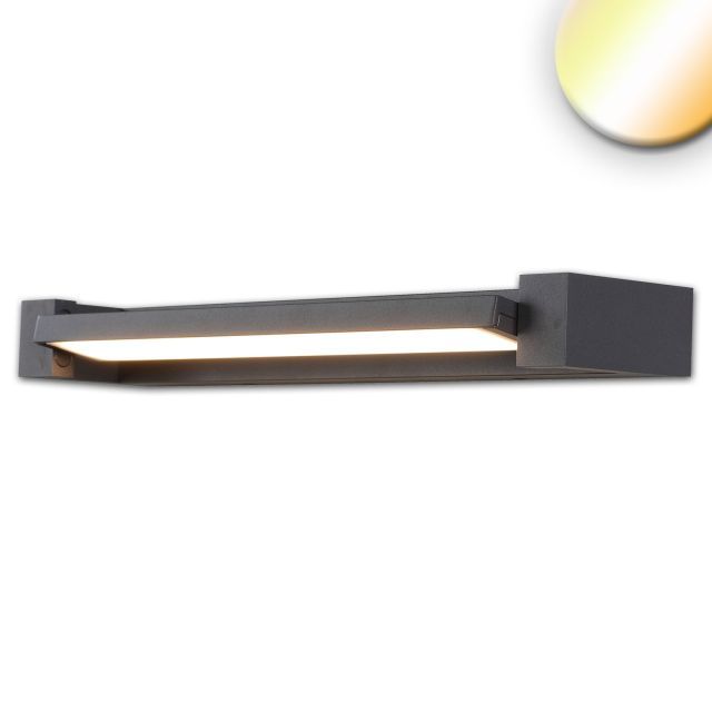 LED Wandlampe schwenkbar, 700mm, 20W, schwarz, ColorSwitch 2700|3000|4000K