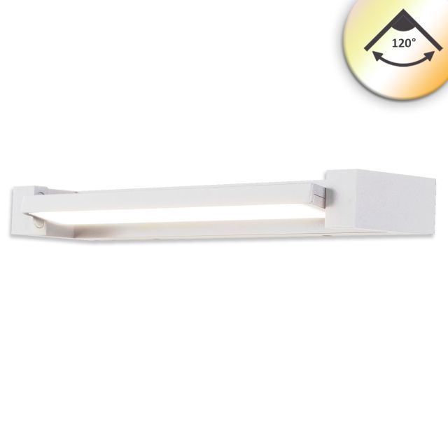 Lampe LED murale pivotante, 700mm, 20W, blanc, ColorSwitch 2700|3000|4000K