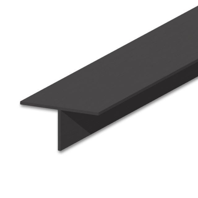LED Trockenbau T-Profil 12,schwarz 9005 200cm