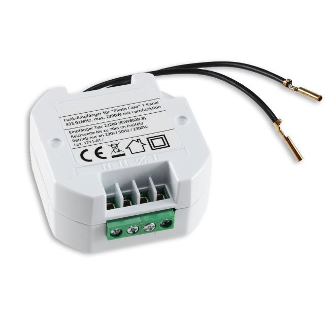 IR-PANEL CONTROL 230V switching relay with radio and/or switching input, max. 2300W