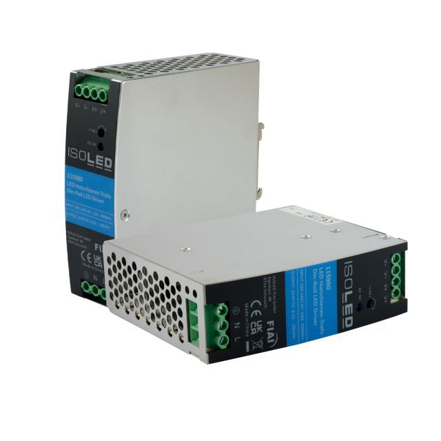 Trasformatore LED montaggio guida DIN 24V, 24~28V/DC, 0-150W