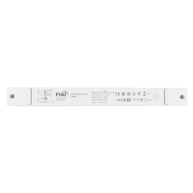 LED PWM transformer 24V/DC, 0-30W, Push/DALI-2 dimmable, SELV, ultraflat