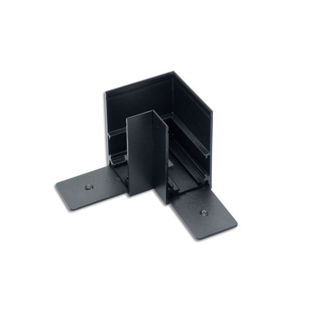Track48 rail d'angle 90° horizontal pour rail apparent, noir, non transportant du courant