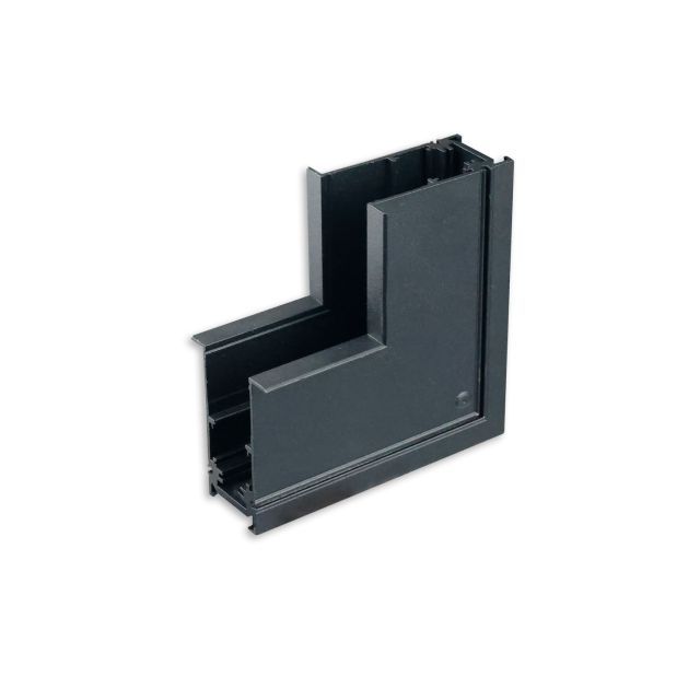 Track48 corner rail 90° vertical for recessed rail, black, not current carrying